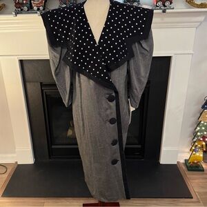 ✨ Vintage S.L. Fashions Polka Dot Sailor Collar Dress | Size 14 | NWT ✨